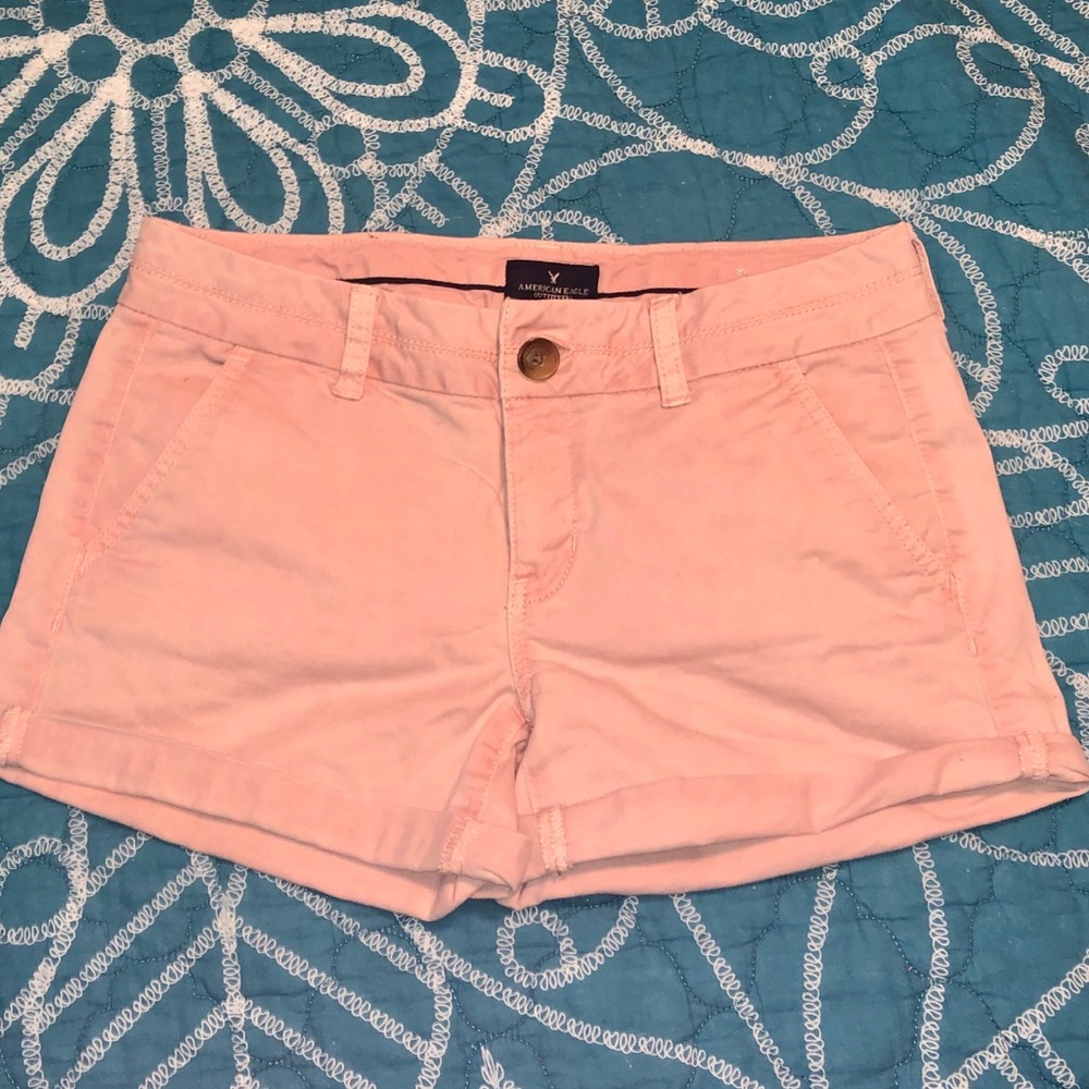 AE stretch blush pink shorts